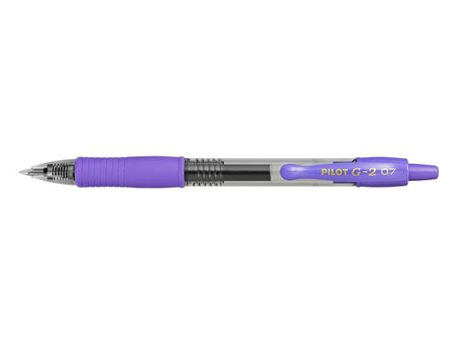PILOT Lot de 12 Stylos bille &agrave; encre gel G2 07 Pte Moyenne Violet
