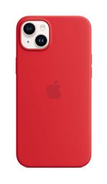 Apple - (PRODUCT) RED - coque de protection pour téléphone portable - compatibilité avec MagSafe - silicone - rouge - pour iPhone 14 Plus