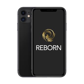 Apple iPhone 11 6.1" Double SIM 128 Go Noir Reconditionné Grade A Reborn