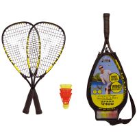 Talbot-Torro Beachminton Set, 2 Beachminton Schläger, 2 Beachminton Bälle, 1 Tragetasche, Set für windstabiles Outdoor-Federball