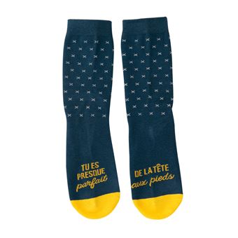 Chaussettes taille unique Mr. Wonderful Tu es presque parfait de la tête aux pieds