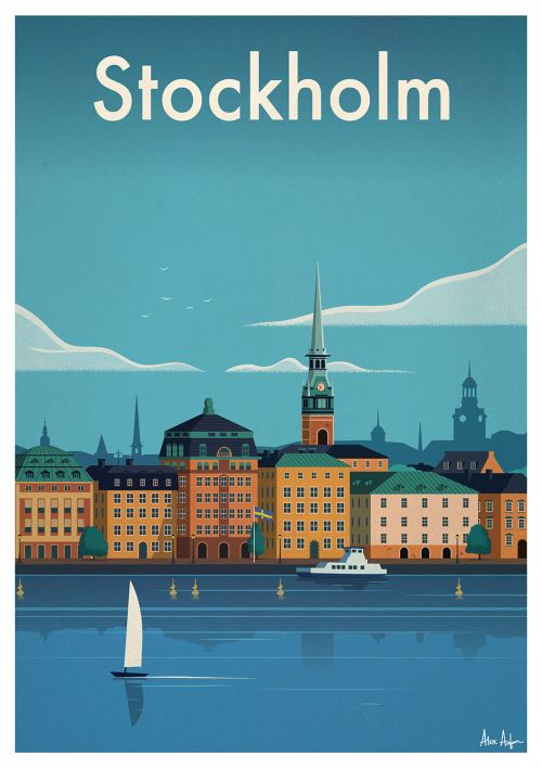 Affiche Sergeant Paper Stockholm 50x70 cm Edition limitée signée