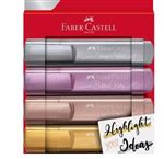 Etui de 4 Surligneurs Faber-Castell TL 46 Metallic