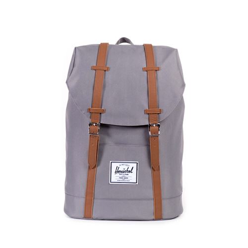 Sac à dos Herschel Retreat 19,5L Gris avec sanglier marron