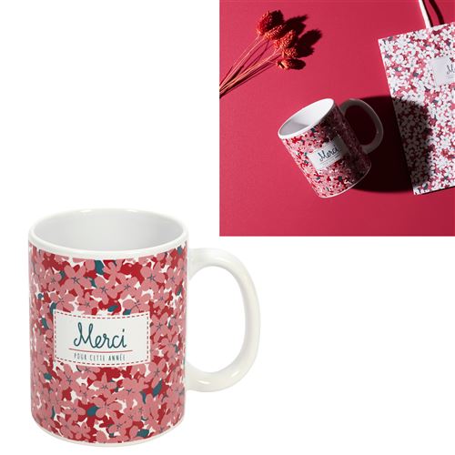 Mug Fleuri en Céramique Merci 30cl - vue 2