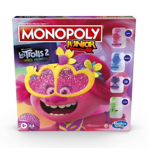 Monopoly Junior Trolls Hasbro Gaming État correct - Hasbro Gaming reconditionné disponible sur Fnac