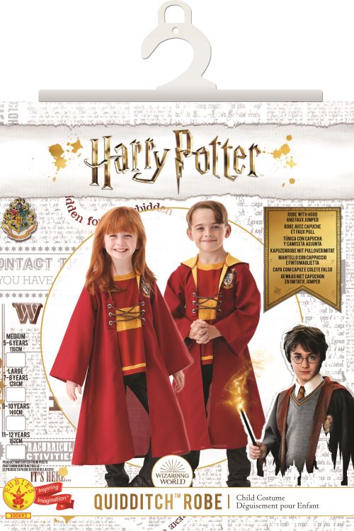 Déguisement Rubie's France Harry Potter Quidditch Top et Cape Taille 7-8 ans