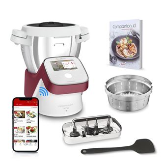 Robot cuiseur multifonction Moulinex I-Companion Touch XL HF934510 1550 W Blanc et Rouge - 1