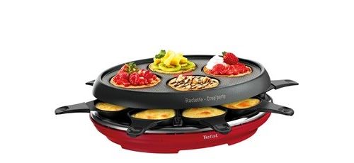 Tefal Rouge Plaque Multifonction Colormania 8 Coupelles 1050 W - Image 1