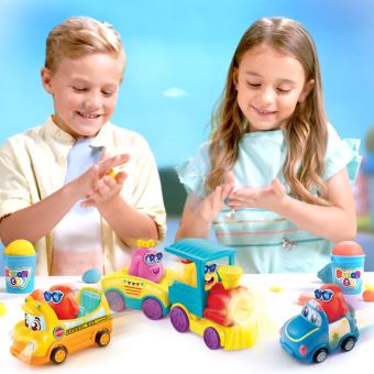 Jeu créatif Doug'n Go bus scolaire et pâte à modeler