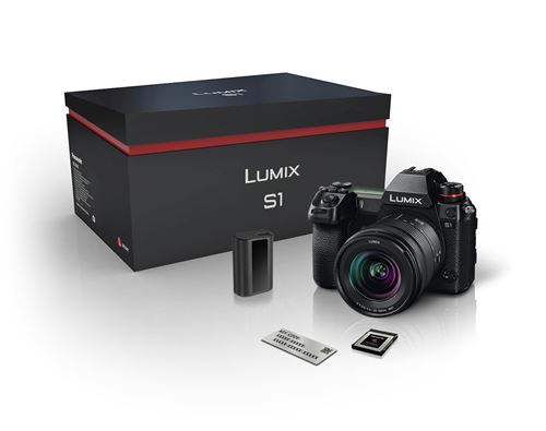 Pack Hybride Plein Format Lumix S1 + Objectif 20-60mm F3.5-5.6 + Abonnement Adobe Lightroom-Premiere Pro + V-Log + Carte XQD 128Go + Batterie additionnelle