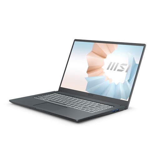 PC Portable Msi Modern 15 A11M-009Fr 15,6" Intel Core i7 8 Go Ram 512 Go SSD Gris Carbone