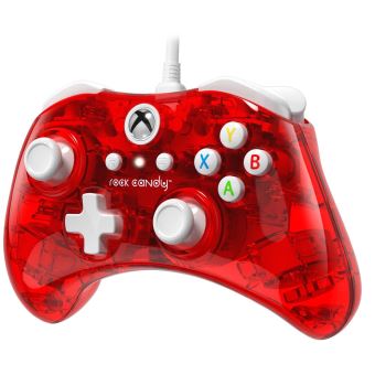 Manette Xbox One filaire PDP Rock Candy Mini Rouge