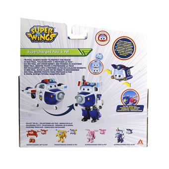 Figurine Super Wings Transforming Paul et Super Pets