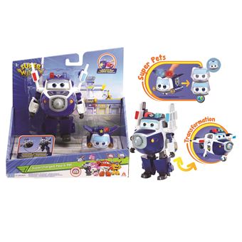 Figurine Super Wings Transforming Paul et Super Pets