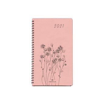 Agenda Semainier de poche Oberthur Primrose spiralé Modèle aléatoire