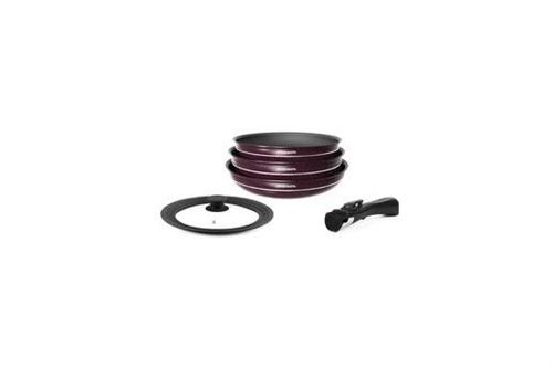 Batterie de cuisine Arthur Martin AM078 5 pièces Prune