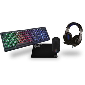 Pack gaming 4 en 1 The G-Lab Combo Selenium Noir