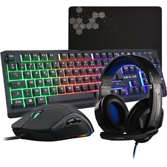 Pack gaming 4 en 1 The G-Lab Combo Selenium Noir