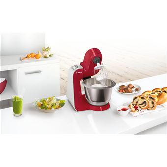 Robot pâtissier Bosch CreationLine MUM58720 1000 Watt Rouge foncé et argent