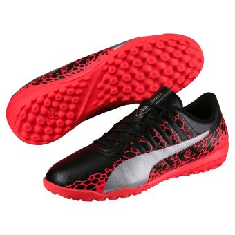 Chaussures de football Puma EvoPower Vigor 4 Graphic Noires et rouges Taille 42 - 1