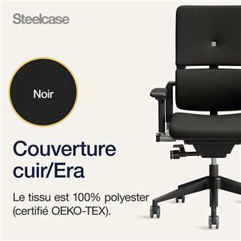 Chaise de bureau Steelcase Please Noir