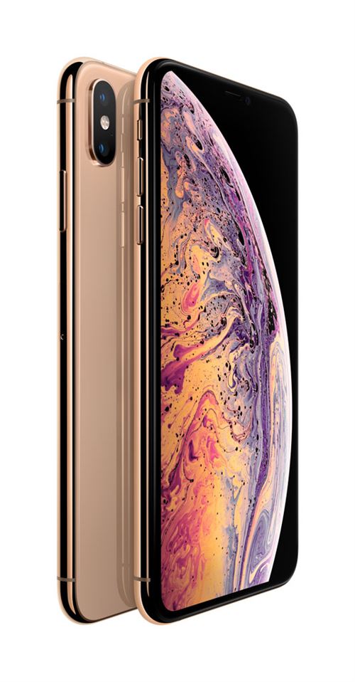 Apple iPhone XS Max - 4G smartphone - double SIM / Mémoire interne 256 Go - écran OEL - 6.5"" - 2688 x 1242 pixels (120 Hz) - 2x caméras arrière 12 MP, 12 MP - 2x front cameras 7 MP - or État correct - Apple reconditionné disponible sur Fnac