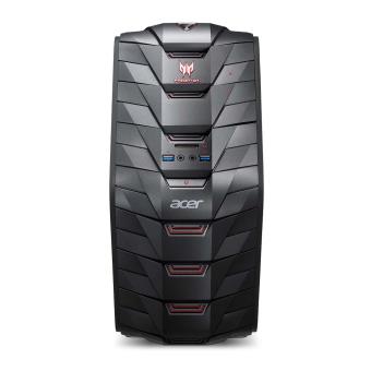 Acer Predator G3-710_H_WkblLP - Tour Core i7 7700 / jusqu'à 4.2 GHz - RAM 8 Go - HDD 1 To - DVD SuperMulti - GF GTX 1070 - Gigabit Ethernet - Win 10 Familiale 64 bits - moniteur : aucun - 1