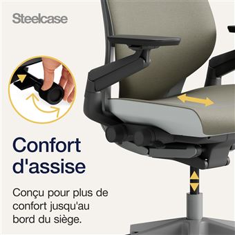 Chaise de Bureau Ergonomique Steelcase Gesture Beige