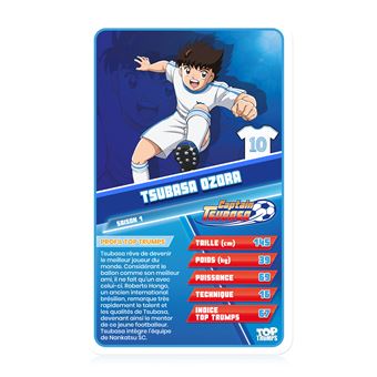 Jeu de cartes Top Trumps Captain Tsubasa