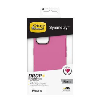 Coque de protection avec MagSafe pour iPhone 13 OtterBox Symmetry Series+ Rose fuchsia