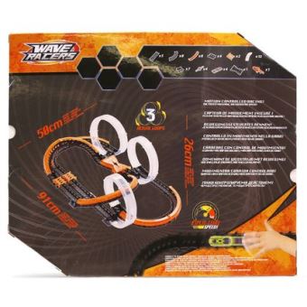 Circuit Wave Racer Triple Skyloop et 2 voitures