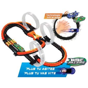 Circuit Wave Racer Triple Skyloop et 2 voitures