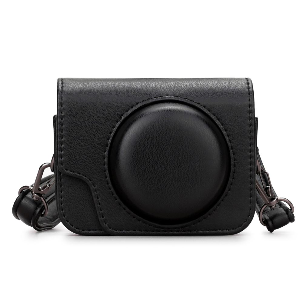 Étui en cuir véritable fait main pour appareil photo Leica Q3 Noir