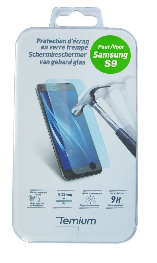 Protection d’écran en verre trempé Temium pour Samsung Galaxy S9