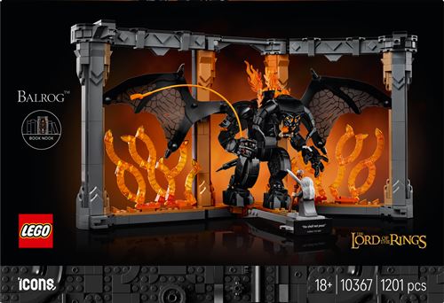 Lego Icons Lego® Icons 10367 Le Seigneur Des Anneaux Book Nook Du Balrog
