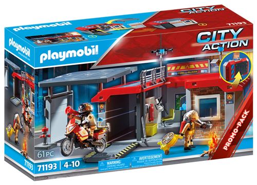 Playmobil City Action 71193 Caserne De Pompiers