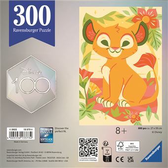 Puzzle Ravensburger Disney 100 Simba 300 pièces