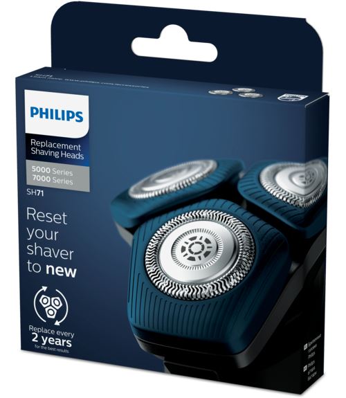 Têtes De Rasage De Rechange Philips Sh71/50 Argent
