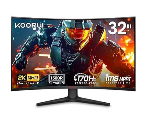 Moniteur semi pro Gaming Koorui E32E6QC 32 Incurvé 170 Hz QHD