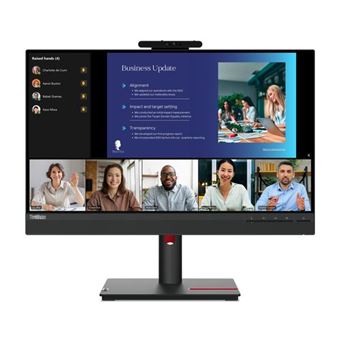 Ecran LED PC Lenovo ThinkVision T24v-30 24" Full HD Noir corbeau