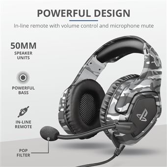 Casque micro Gaming filaire Gris como Trust GXT 488 Forze G pour PS4/PS5