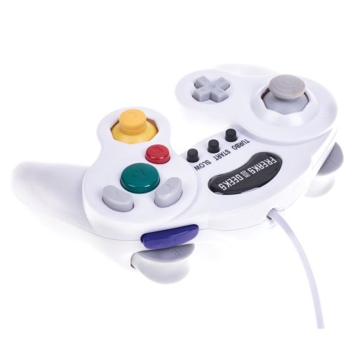 FREAKS AND GEEKS Manete Game Cube et Nintendo Wii filaire  Blanc 