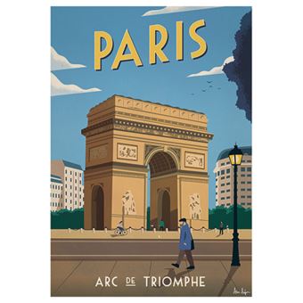 Affiche Sergeant Paper Arc De Triomphe 50x70 cm Edition limitée signée