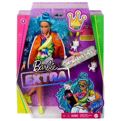Poupée Barbie Extra Cheveux Bleu