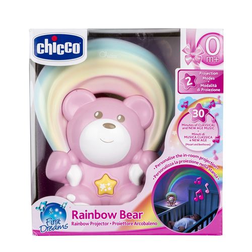 Chicco Ourson Arc en ciel projecteur Rose