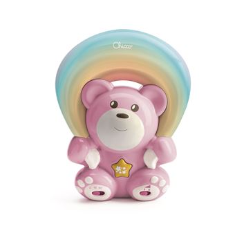 Veilleuse musicale Chicco Ourson Arc-en-ciel Rose