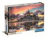 Puzzle Compact Clementoni Le magnifique Mont Saint-Michel 1000 pièces