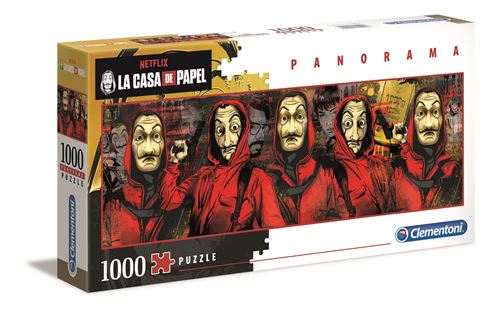 Puzzle 1000 pièces Clementoni La Casa de Papel Panorama - Clementoni