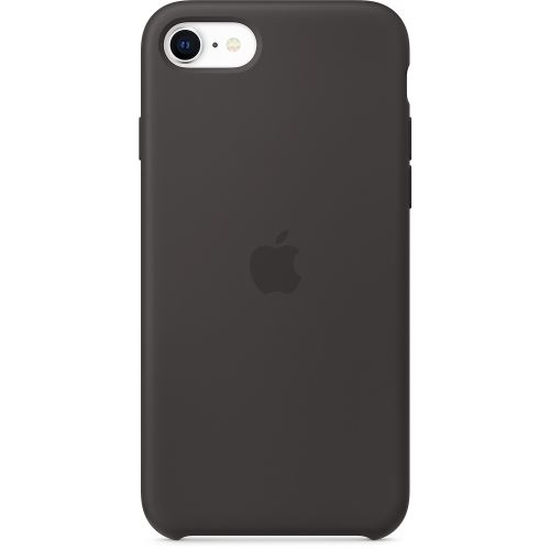 Coque en silicone Apple Noir pour iPhone SE 2020